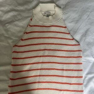 Striped knitted tank